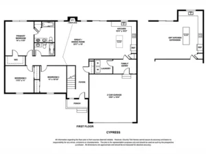 Cypress Floor Plan - Country-Tek Homes